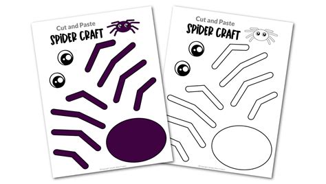 free printable spider craft template|More.